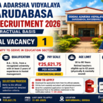 Odisha Adarsha Vidyalaya Garudabasa Warden Recruitment 2026 – Apply Offline for 1 Post