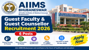 AIIMS Bhubaneswar Guest Faculty and Guest Counsellor Recruitment&hellip;