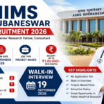 AIIMS Bhubaneswar Recruitment 2026 β Walk-in Interview for Senior Research Fellow, Consultant & Other Posts