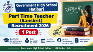 Government High School Hatibari Part Time Teacher (Sanskrit)&hellip;