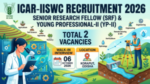 ICAR-IISWC Senior Research Fellow (SRF) and Young Professional-II&hellip;