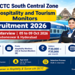 IRCTC South Central Zone Hospitality and Tourism Monitors Recruitment 2026