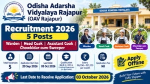 Odisha Adarsha Vidyalaya Rajapur Recruitment 2026: 5 Warden,&hellip;
