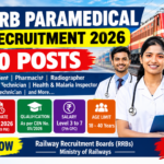 RRB Paramedical Recruitment 2026 – 560 Posts