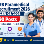 RRB Paramedical Recruitment 2026 – CEN 05/2026 for 590 Posts