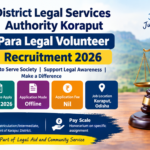District Legal Services Authority Koraput Para Legal Volunteer Recruitment 2026