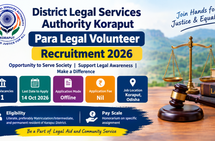 District Legal Services Authority Koraput Para Legal Volunteer…
