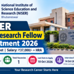 NISER Junior Research Fellow Recruitment 2026 β Apply for 1 Vacancy, Eligibility, Salary, Last Date